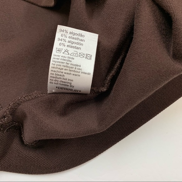 Lacoste 🐊 Polo Brown Collar, Size 42 - Picture 8 of 8